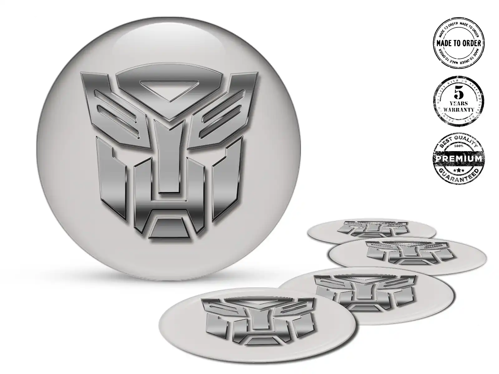 Emblema Ruota Drift Design Sleek Badge Cupola